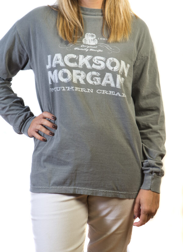 Gray Jackson Morgan™ Logo Long Sleeve Tee - Image 4